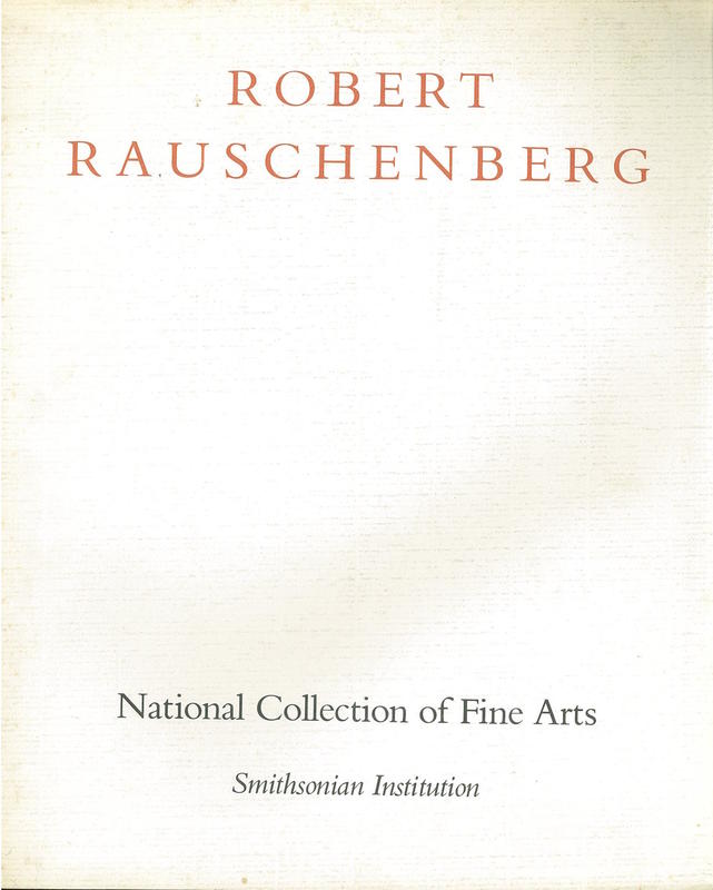 Robert Rauschenberg : [checklist of the exhibition] / Smithsonian Institution cover