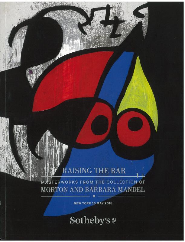 Raising the bar : masterworks from the collection of Morton and Barbara Mandel : auction in New York, 16 May 2018 / Sotheby's cover