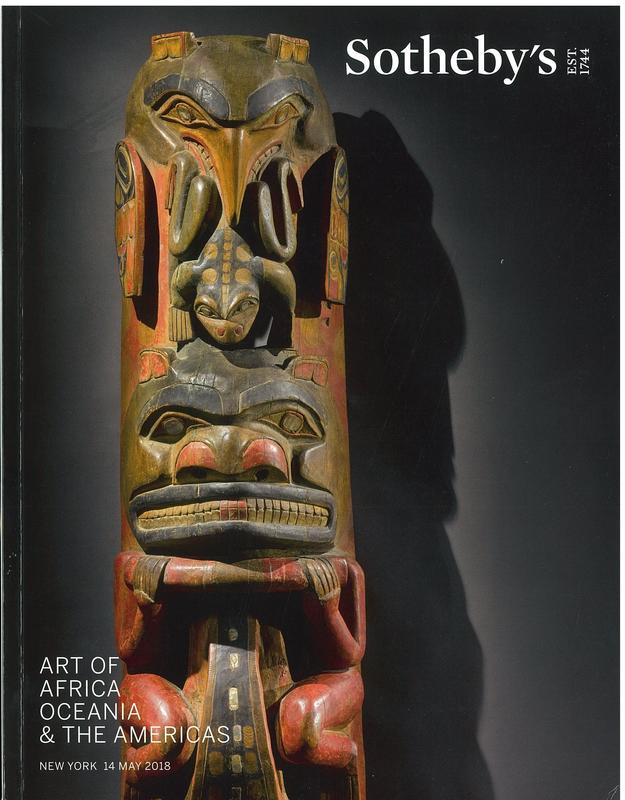 Art of Africa, Oceania, and the Americas : auction in New York, 14 May 2018 / Sotheby's cover