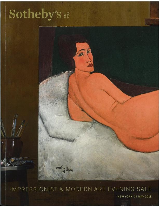 Impressionist and modern art evening sale : auction in New York, 14 May 2018 / Sotheby's cover