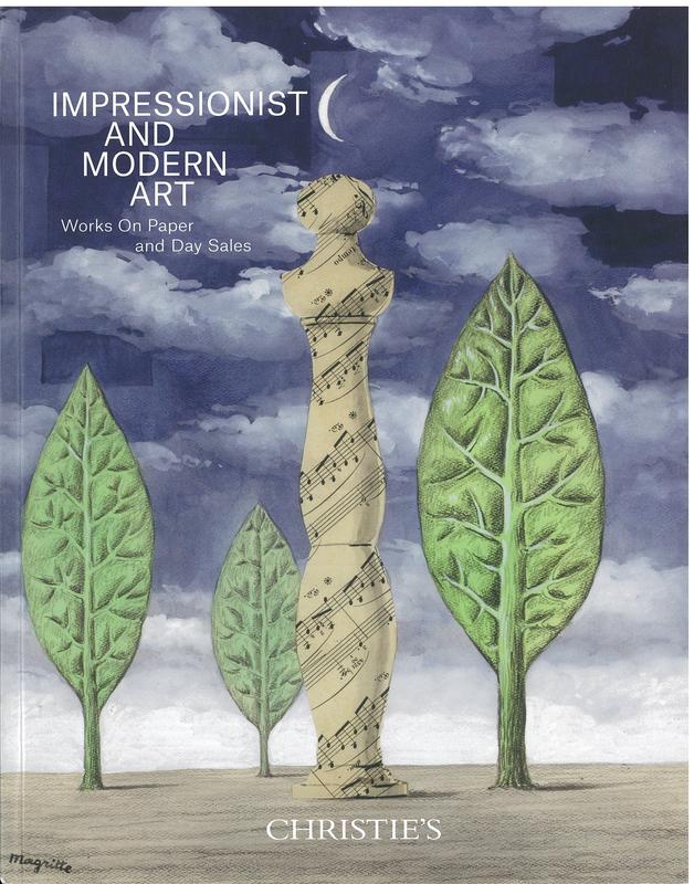 Impressionist and modern art works on paper and day sales : Wednesday 16 May 2018 / Christie's cover