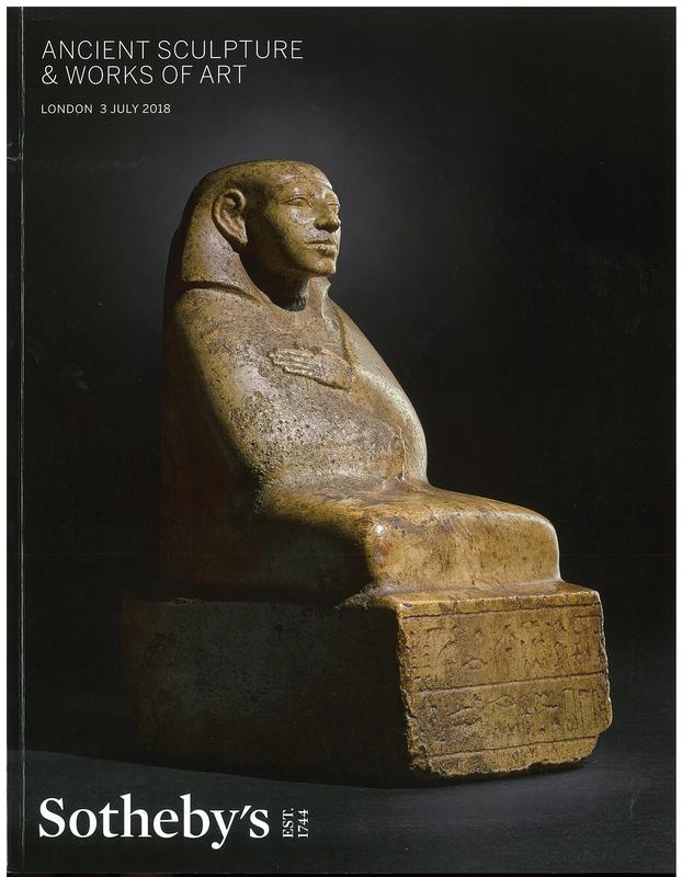 Ancient sculpture and works of art : auction in London, 3 July 2018 / Sotheby's cover