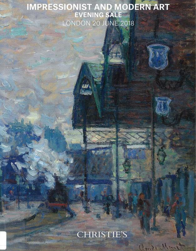 Impressionist and modern art evening sale : Wednesday 20 June 2018 / Christie's cover
