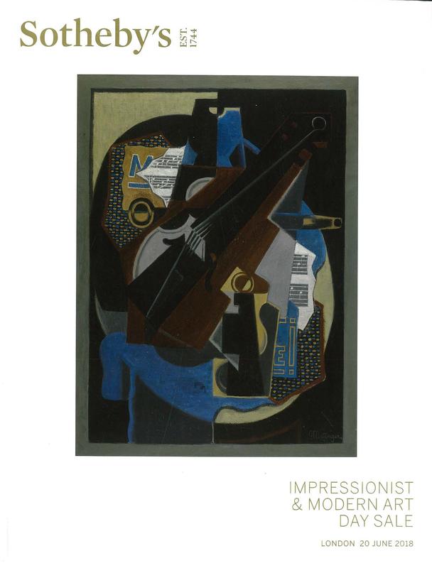 Impressionist and modern art day sale : auction in London, 20 June 2018 / Sotheby's cover
