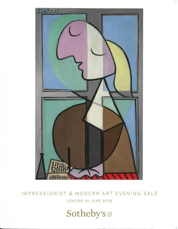 Impressionist and modern art evening sale : auction in London, 19 June 2018 / Sotheby's cover
