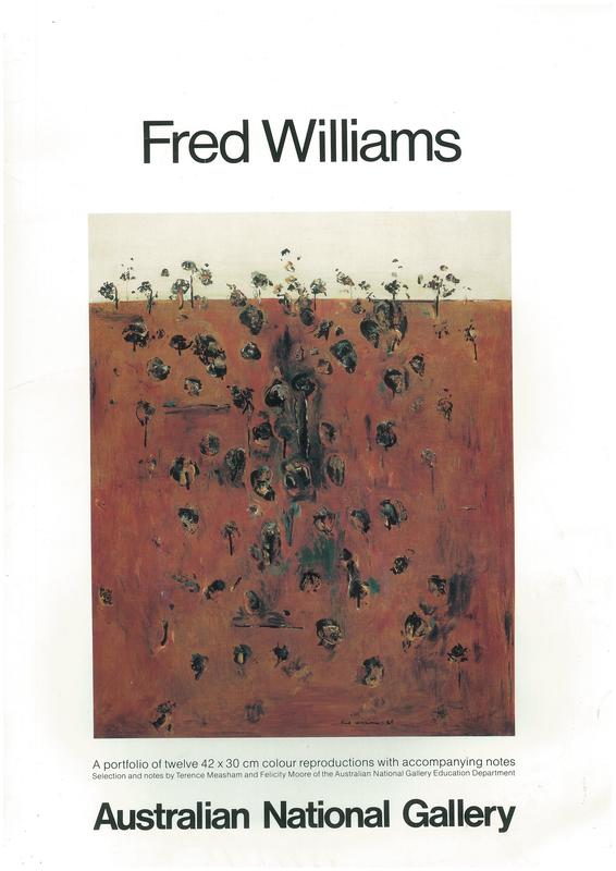 Fred Williams : a portfolio of twelve 42 x 30 cm colour reproductions with accompanying notes / selection and notes by Terence Measham and Felicity Moore cover