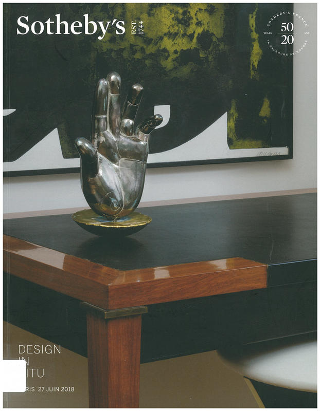 Design in situ : vente a Paris, 27 Juin 2018 / Sotheby's cover