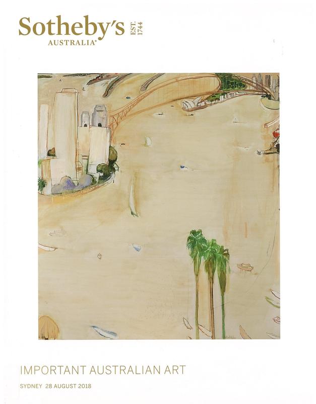 Important Australian art : auction in Sydney, 28 August 2018 / Sotheby's Australia cover