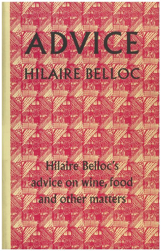 Advice / Hilaire Belloc cover
