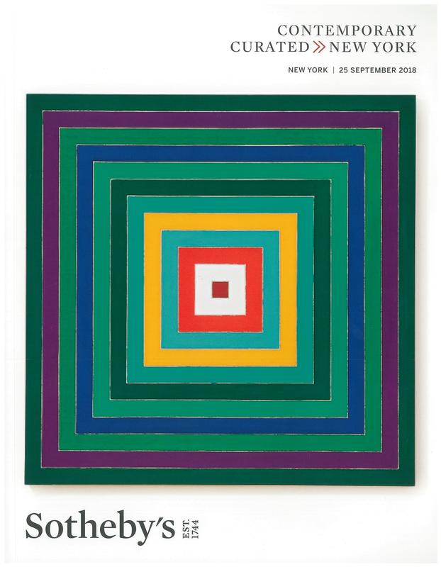 Contemporary curated New York : auction in New York, 25 September 2018 / Sotheby's cover
