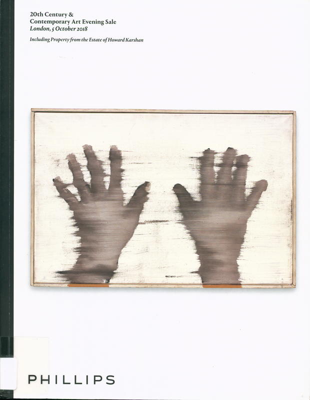 20th century and contemporary art evening sale : London, 5 October 2018 / Phillips cover