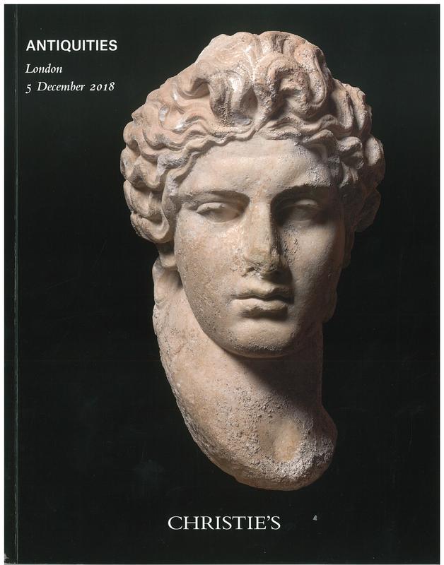 Antiquities : Wednesday 5 December 2018 / Christie's cover