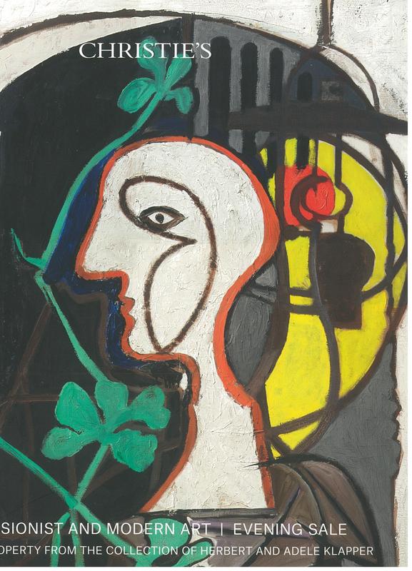 Impressionist and modern art : evening sale, including property from the collection of Herbert and Adele Klapper : Sunday 11 November 2018 / Christie's cover