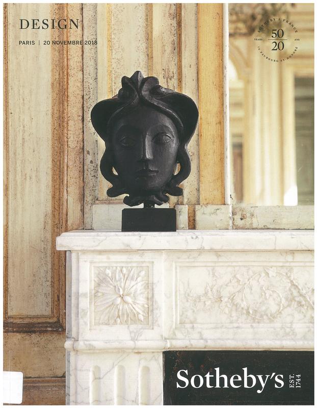 Design : vente a Paris, 20 November 2018 / Sotheby's cover