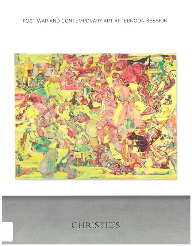 Post-war and contemporary art afternoon session, Friday 16 November 2018 / Christie's cover