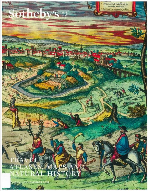 Travel, atlases, maps and natural history : auction in London, 13 November 2018 / Sotheby's cover