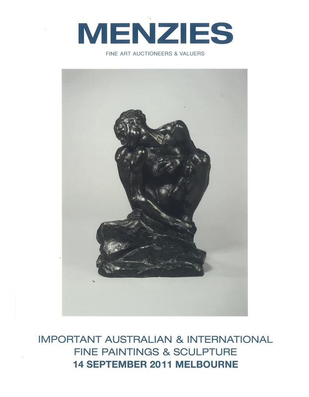 Important Australian and international fine paintings and sculpture : 14 September 2011, Melbourne / Menzies cover