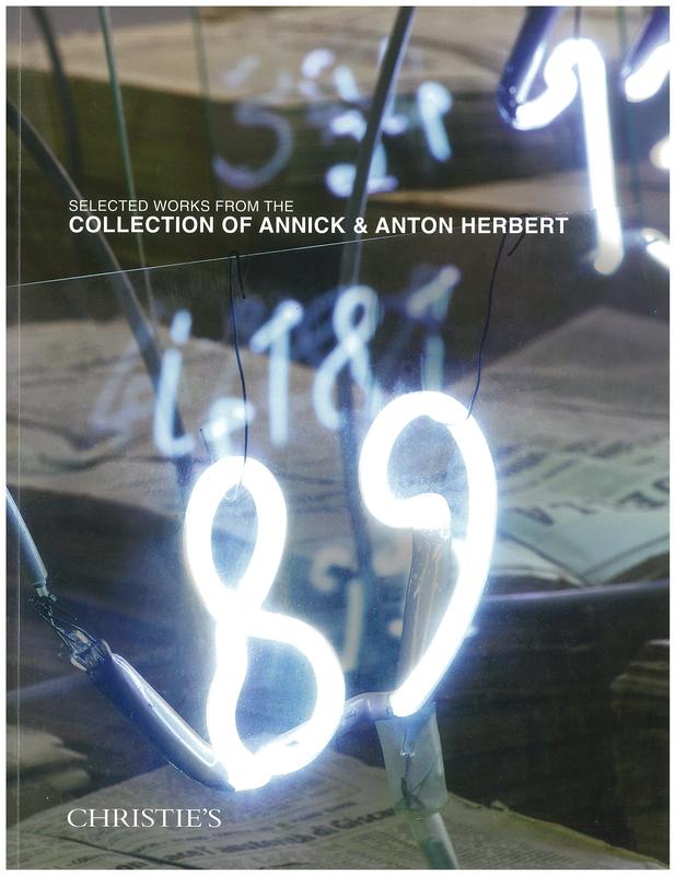 Selected works from the collection of Annick & Anton Herbert for the benefit of the Herbert Foundation / Christie's cover