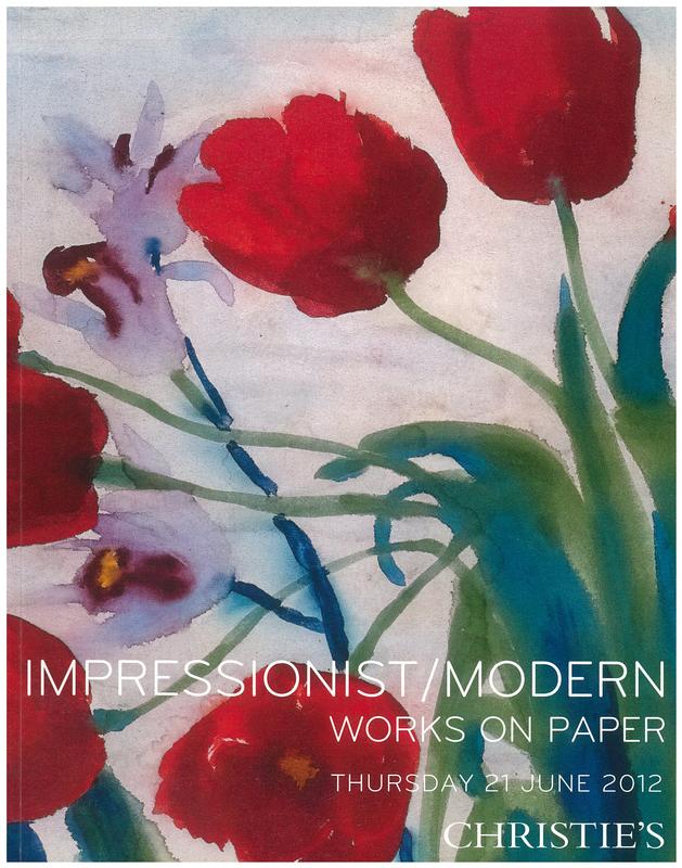 Impressionist/modern : works on paper, Thursday 21 June 2012 / Christie's cover