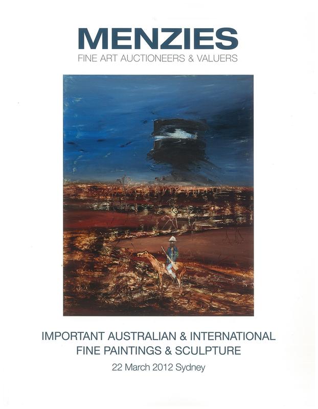 Important Australian and international fine paintings and sculpture : 22 March 2012, Sydney / Menzies cover