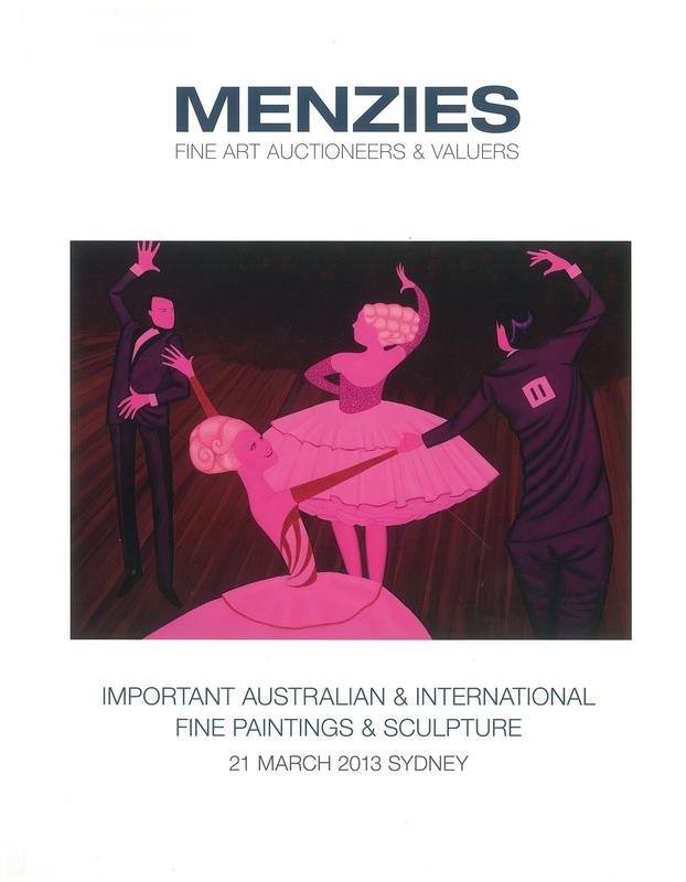 Important Australian and international fine paintings and sculpture : 21 March 2013, Sydney / Menzies cover