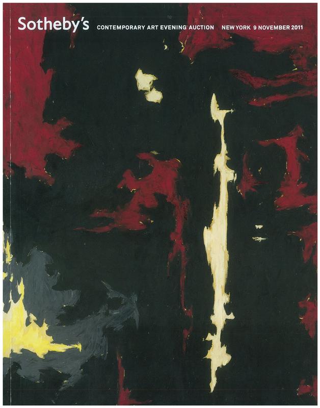 Contemporary art : evening auction, New York, 9 November 2011 / Sotheby's cover