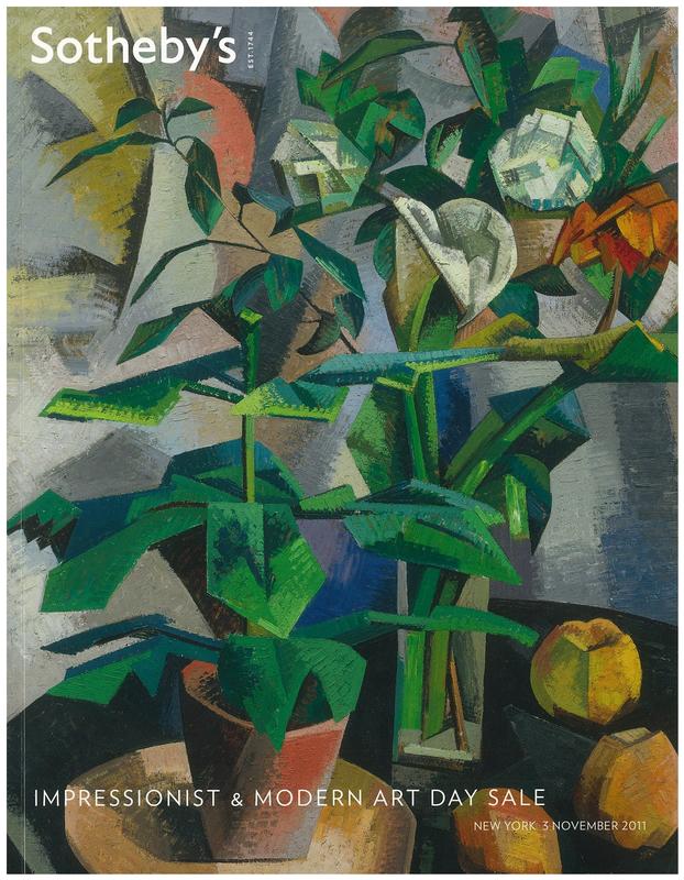 Impressionist and modern art day sale : New York, Thursday 3 November 2011 / Sotheby's cover