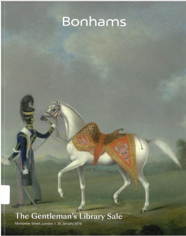 The gentleman's library sale : Montpelier Street, London, Wednesday 30 January 2019 / Bonhams cover