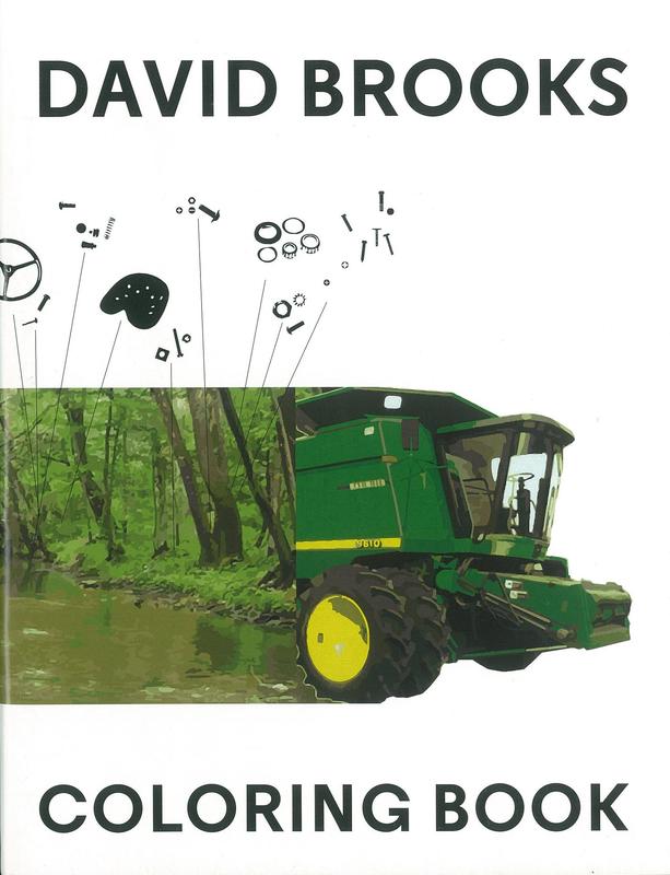David Brooks coloring book / The Aldrich Contemporary Art Museum cover