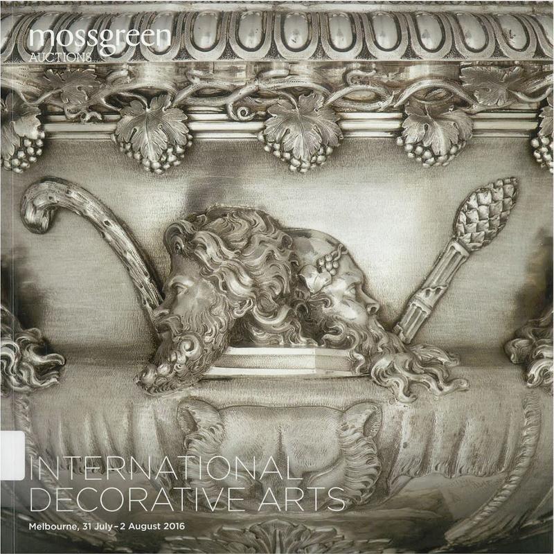 International decorative arts : Melbourne, 31 July-2 August 2016 / Mossgreen Auctions cover