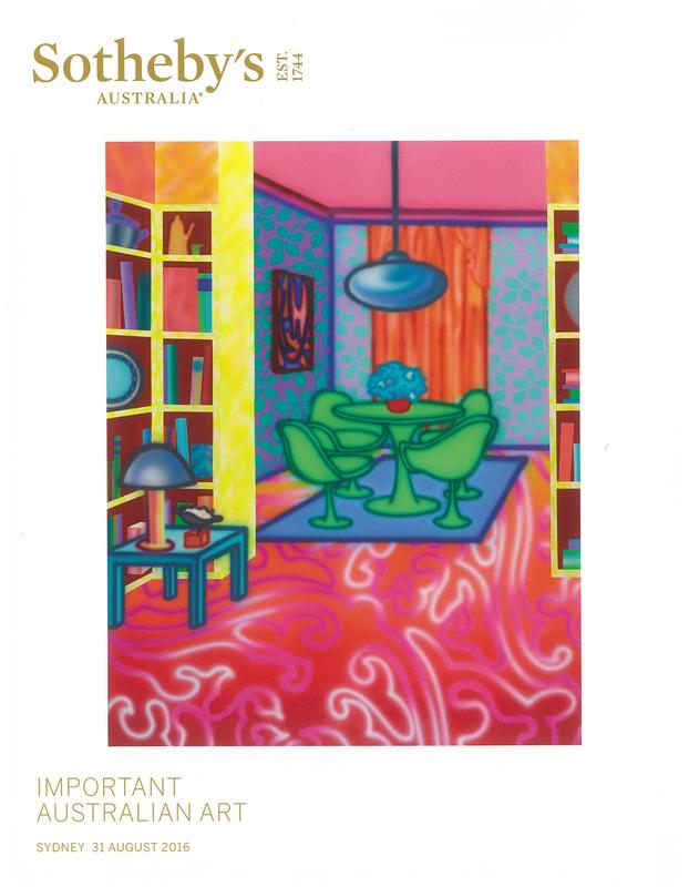 Important Australian art : auction in Sydney, 31 August 2016 / Sotheby's cover