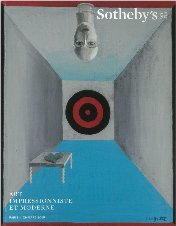 Art impressionniste et moderne : vente à Paris, 29 Mars 2019 / Sotheby's cover