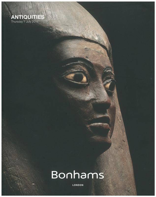 Antiquities : Thursday 7 July 2016 / Bonhams cover