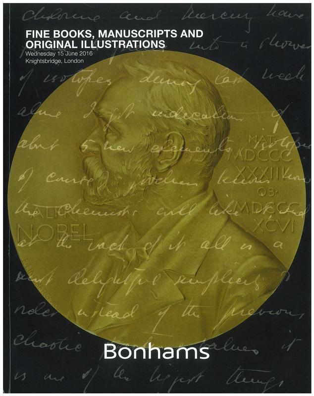 Fine books, manuscripts and original illustrations : Wednesday 15 June 2016 / Bonhams cover