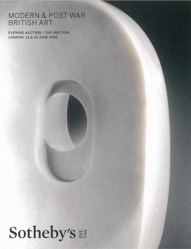 Modern and post-war British art : evening auction 13 June 2016 at 6 pm, day auction 14 June at 10.30 am 2016 / Sotheby's cover