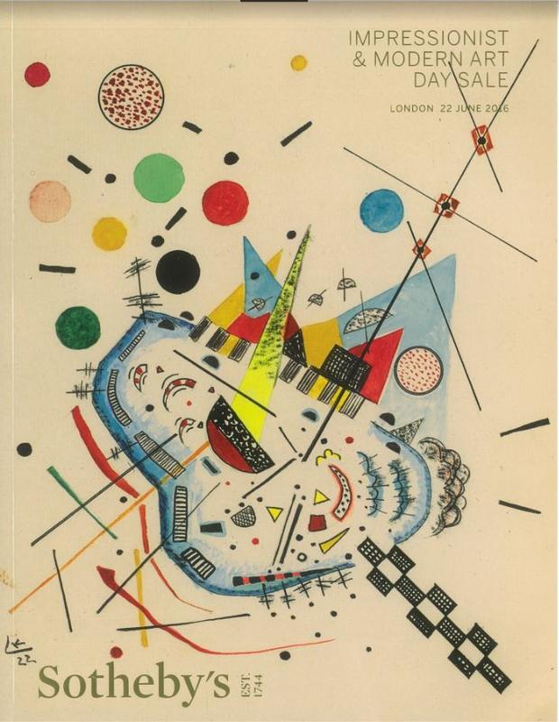 Impressionist and modern art day sale : auction in London, 22 June 2016 / Sotheby's cover