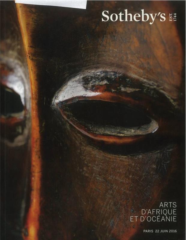 Arts d'Afrique et d'Oceanie : vente a Paris, 22 Juin 2016 / Sotheby's cover