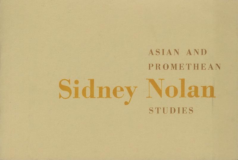 Asian and Promethean studies / Sidney Nolan cover