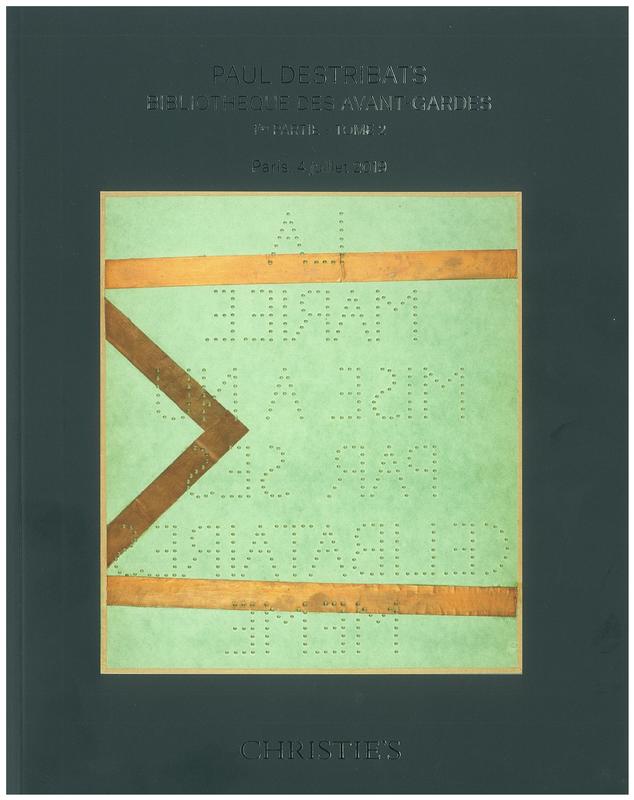 Paul Destribats bibliothèque des avant-gardes : 1ère partie - Tome 2 / Christie's cover