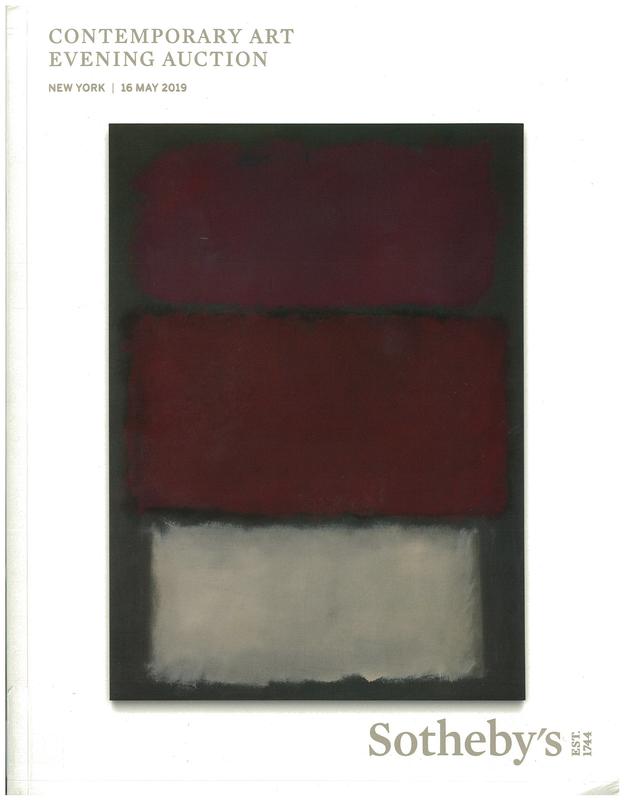 Contemporary art evening auction : auction in New York, 16 May 2019 / Sotheby's cover
