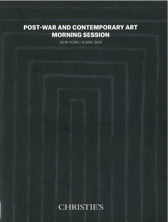 Post-war and contemporary art morning session : Thursday 16 May 2019 / Christie's cover