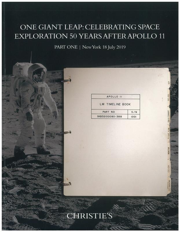 One giant leap : celebrating space exploration 50 years after Apollo 11, part one : 18 July 2019 / Christie's cover