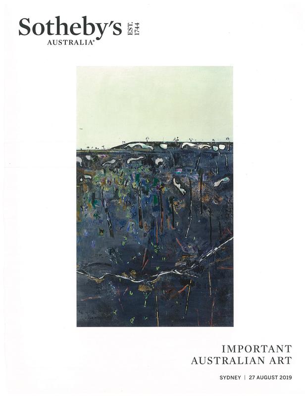 Important Australian art : auction in Sydney, 27 August 2019 / Sotheby's Australia cover