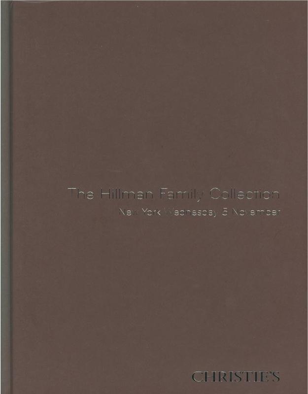 Property from the Hillman Family Collection : evening sale, Wednesday 5 November 2008 / Christie's cover