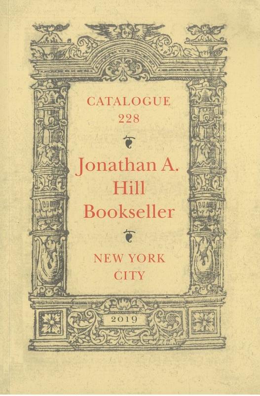 Catalogue 228 : agriculture, beer, botany, famine relief, farming, food, gardening, horticulture, irrigation, land reclamation, utopias & wine / Jonathan A. Hill, Bookseller cover