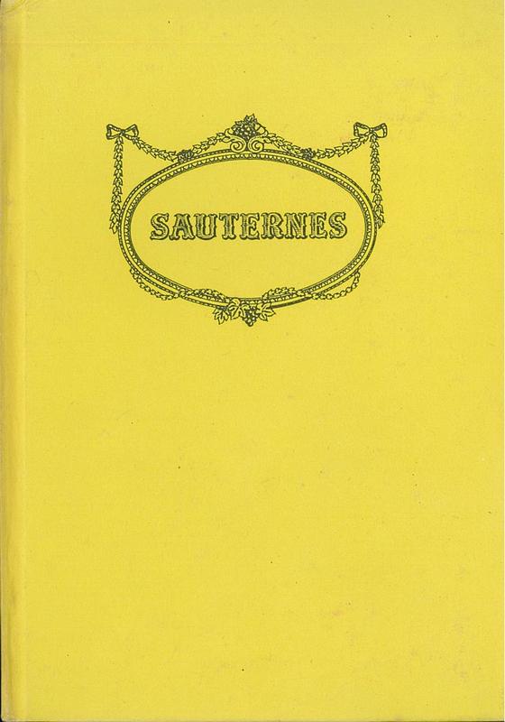 Sauternes / edited by André L. Simon cover
