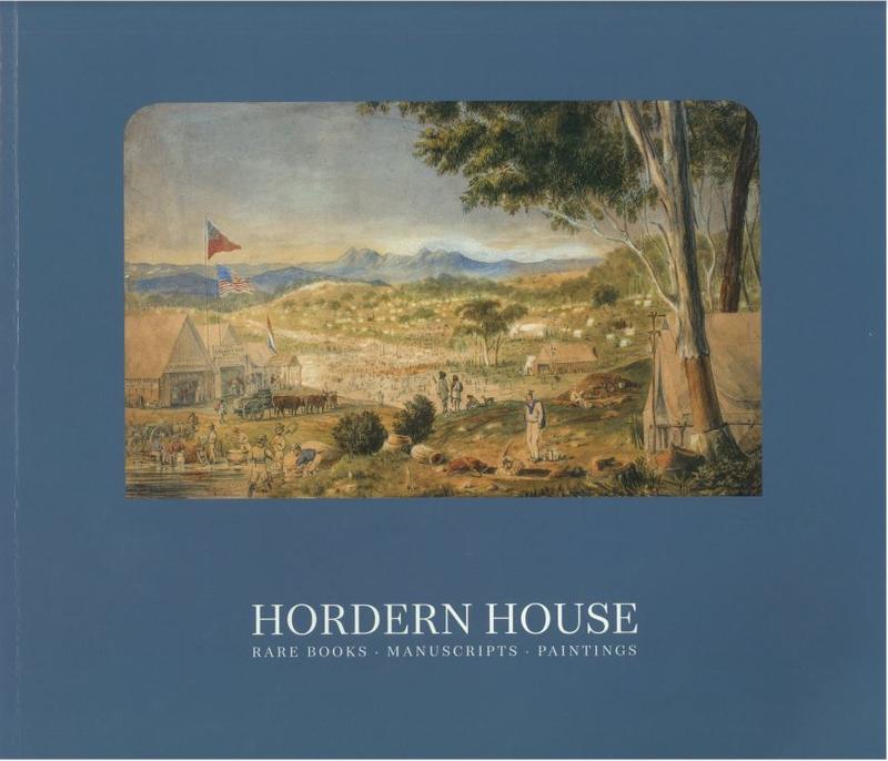 Hordern House : rare books, manuscripts, paintings cover