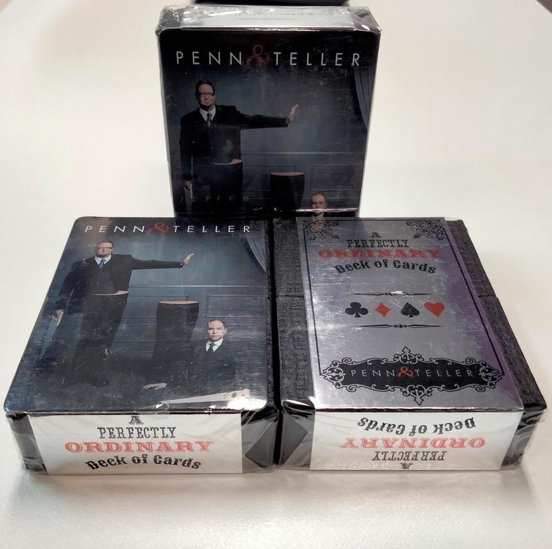 A perfectly ordinary deck of cards / Penn & Teller cover