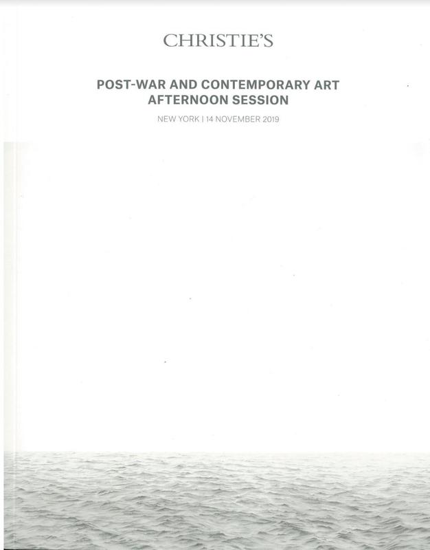 Post-war and contemporary art : afternoon session, Thursday 14 November 2019 / Christie's cover