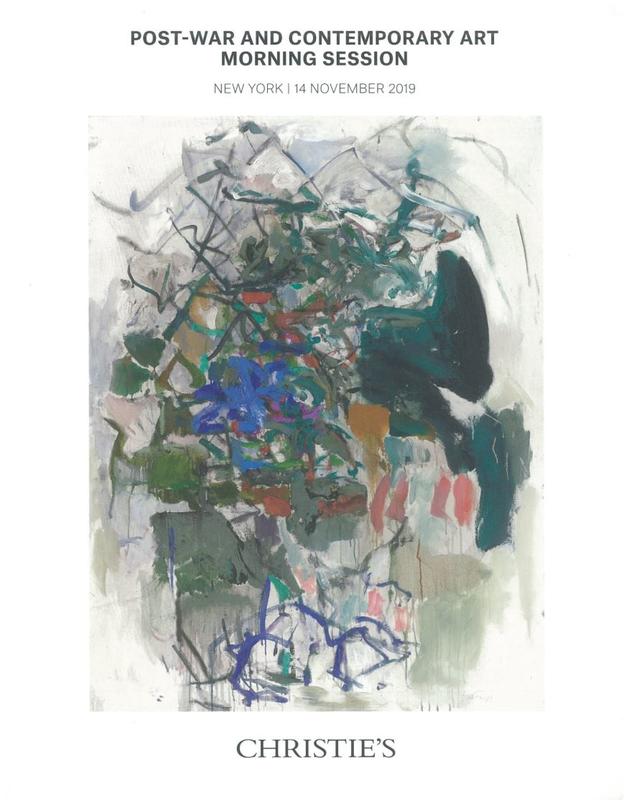 Post-war and contemporary art : morning session, Thursday 14 November 2019 / Christie's cover